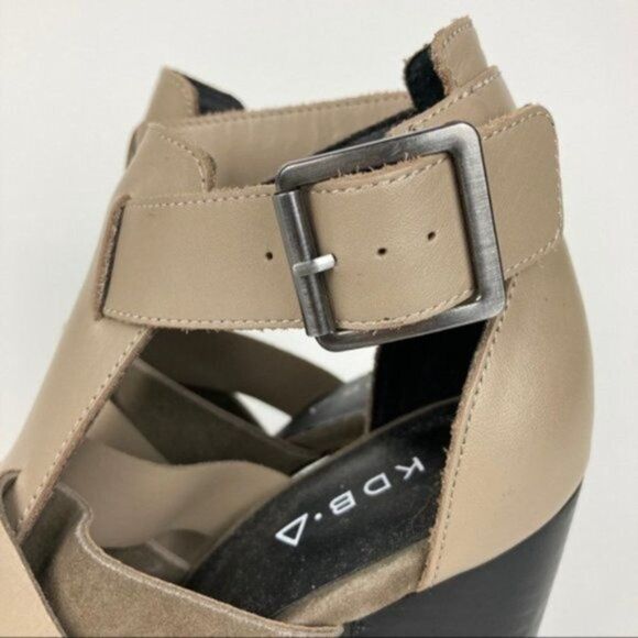 Kelsi Dagger Brooklyn Belle Chunky Heeled Open Toe Sandals Women's Size 7 - Picture 5 of 10